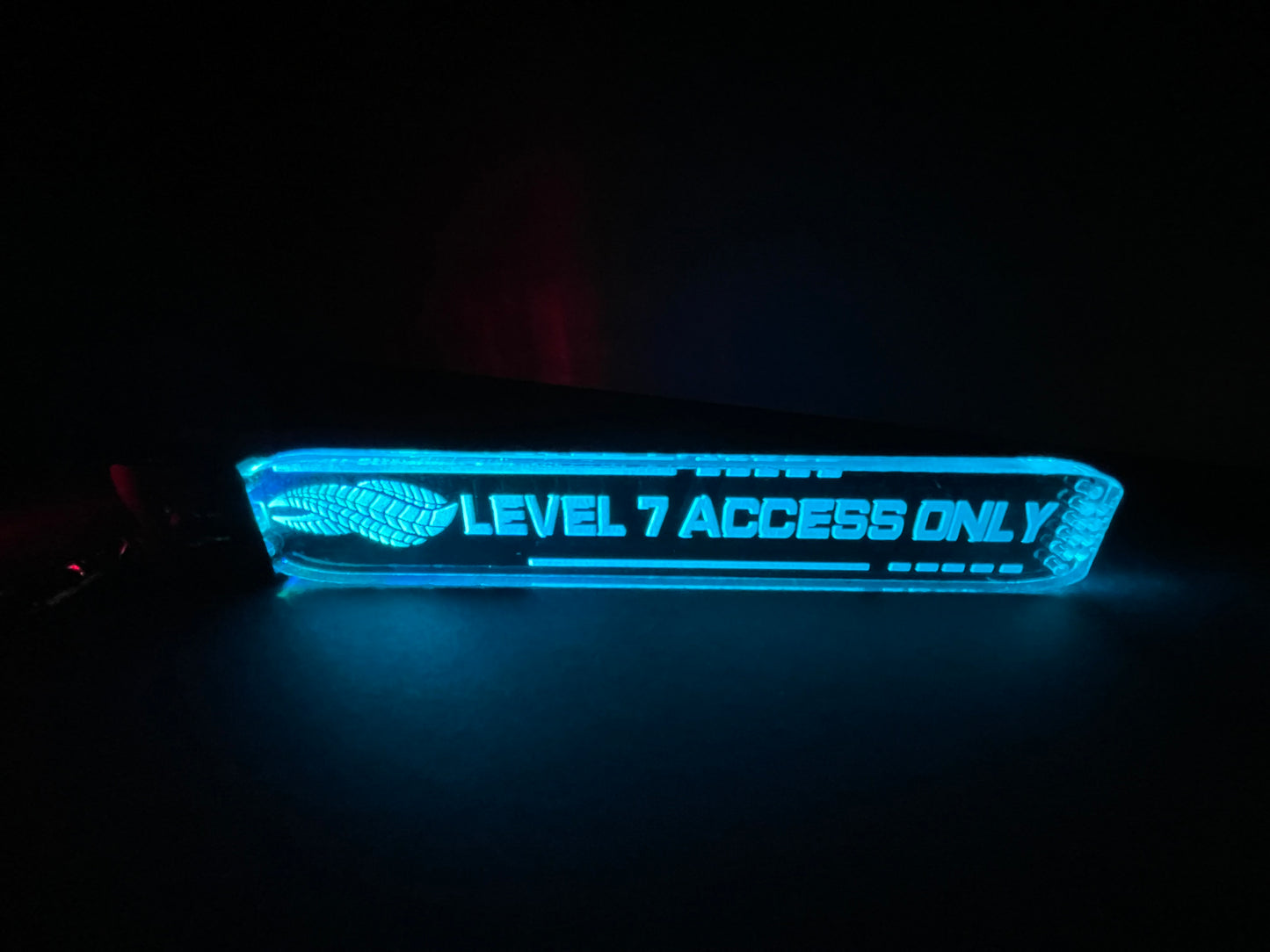 Cyberpunk/Futuristic LED Key Chain/7 Colors/USB Charging Cord