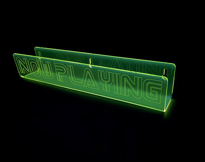 Neon Acrylic Album Shelf/Now Playing/Glows in BLACKLIGHT!