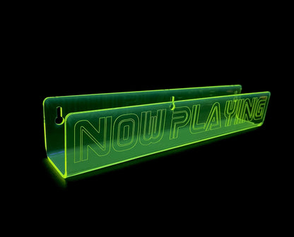 Neon Acrylic Album Shelf/Now Playing/Glows in BLACKLIGHT!