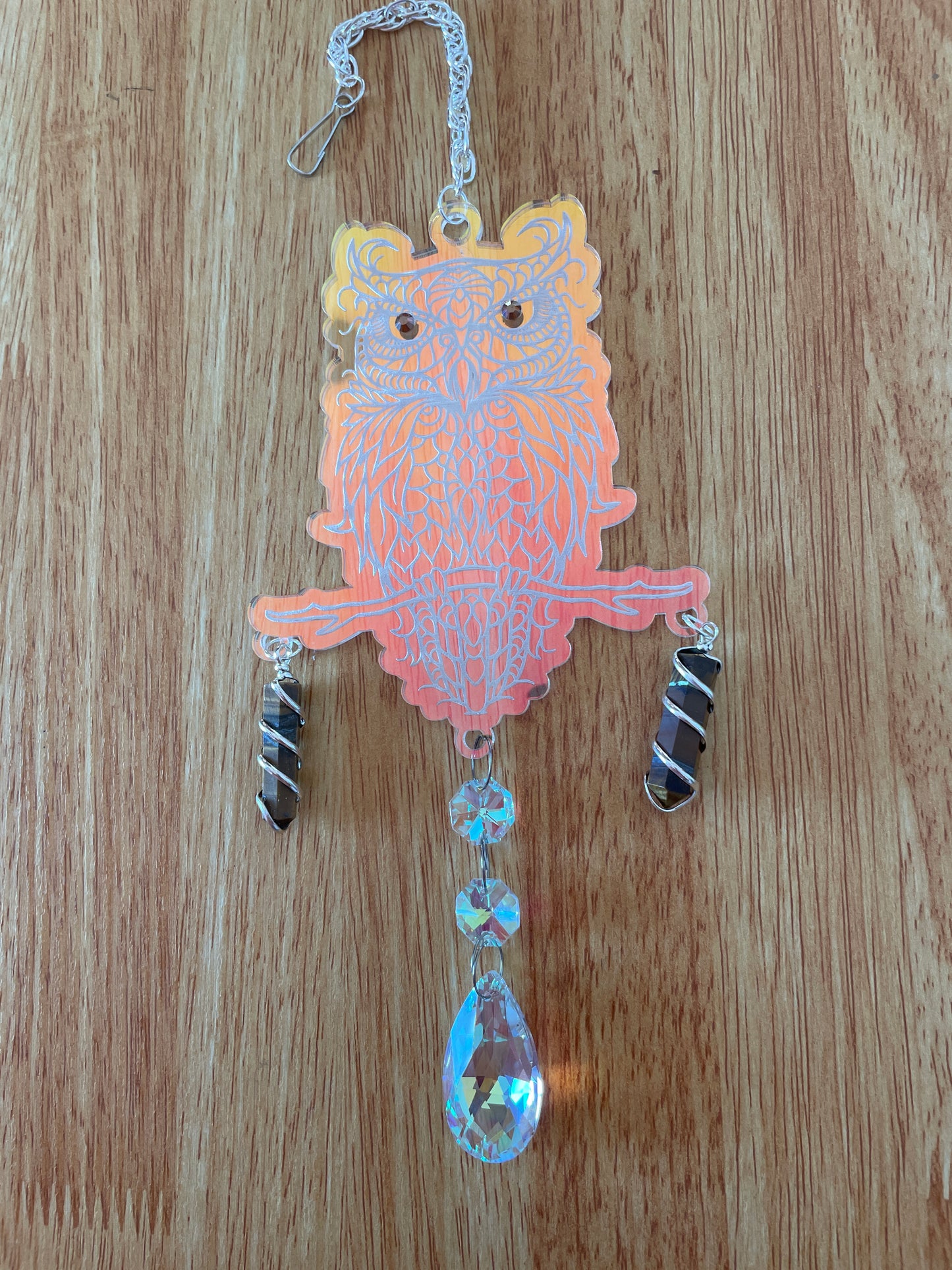 Forest Owl SunCatcher/Iridescent Acrylic