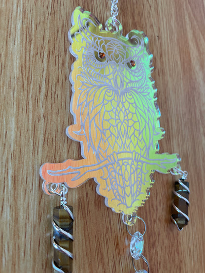 Forest Owl SunCatcher/Iridescent Acrylic