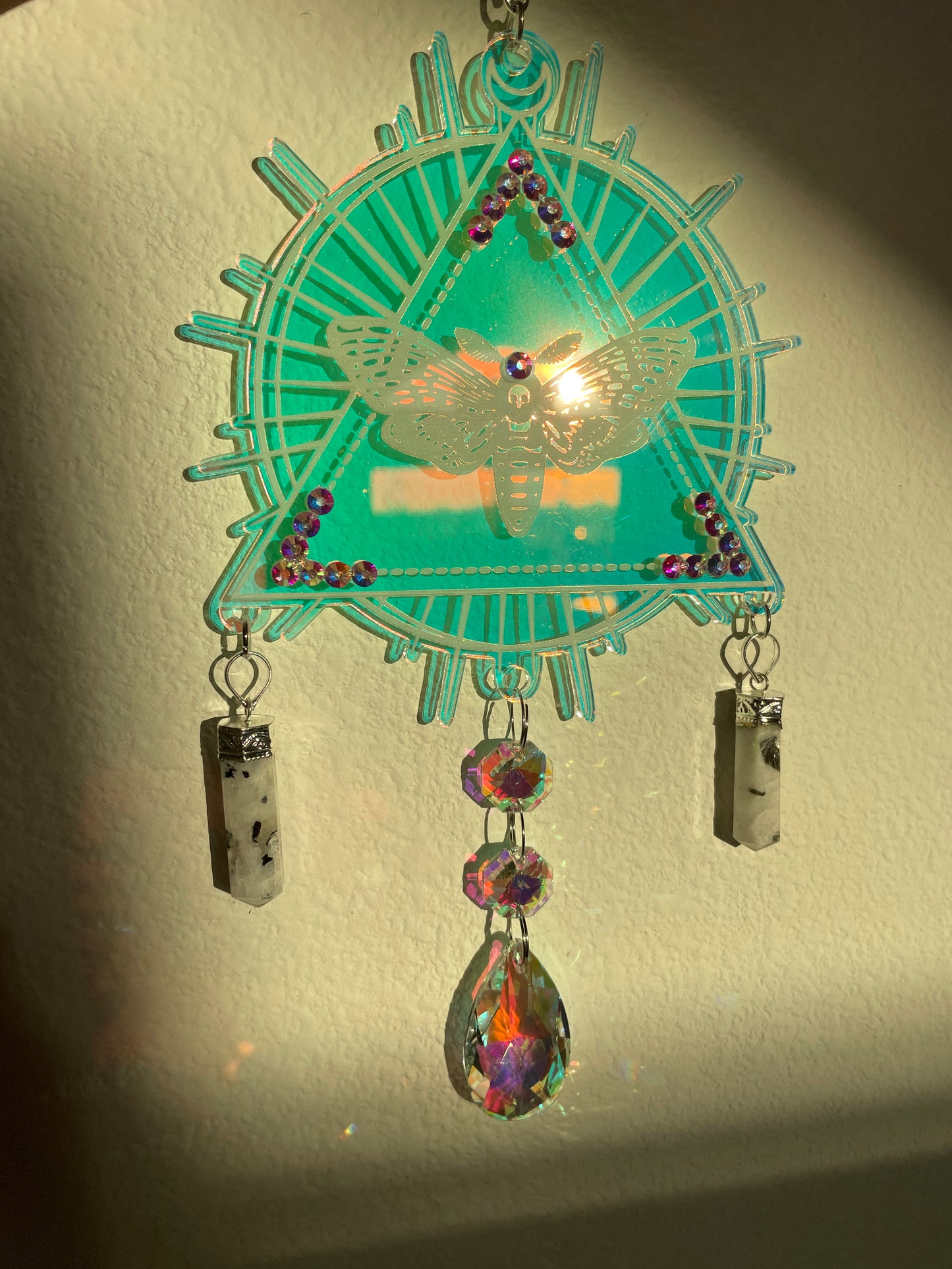 Death Head Moth SunCatcher/Iridescent Acrylic