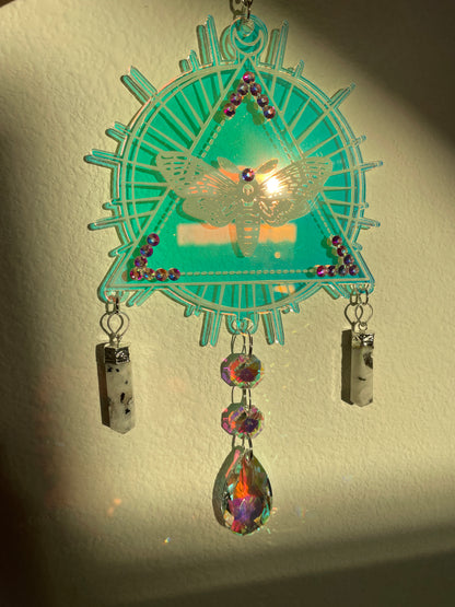 Death Head Moth SunCatcher/Iridescent Acrylic