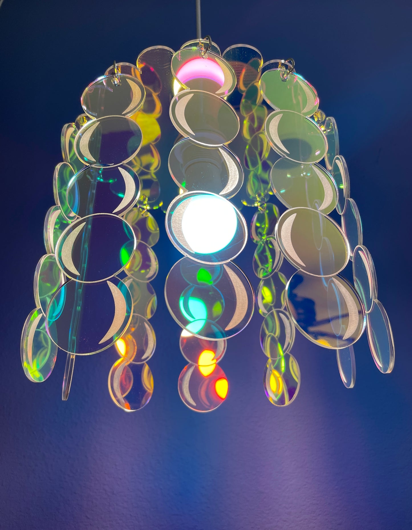 Acrylic Bubble Iridescent Rainbow Chandelier/Pendant Hanging Lamp/Iridescent Rainbow