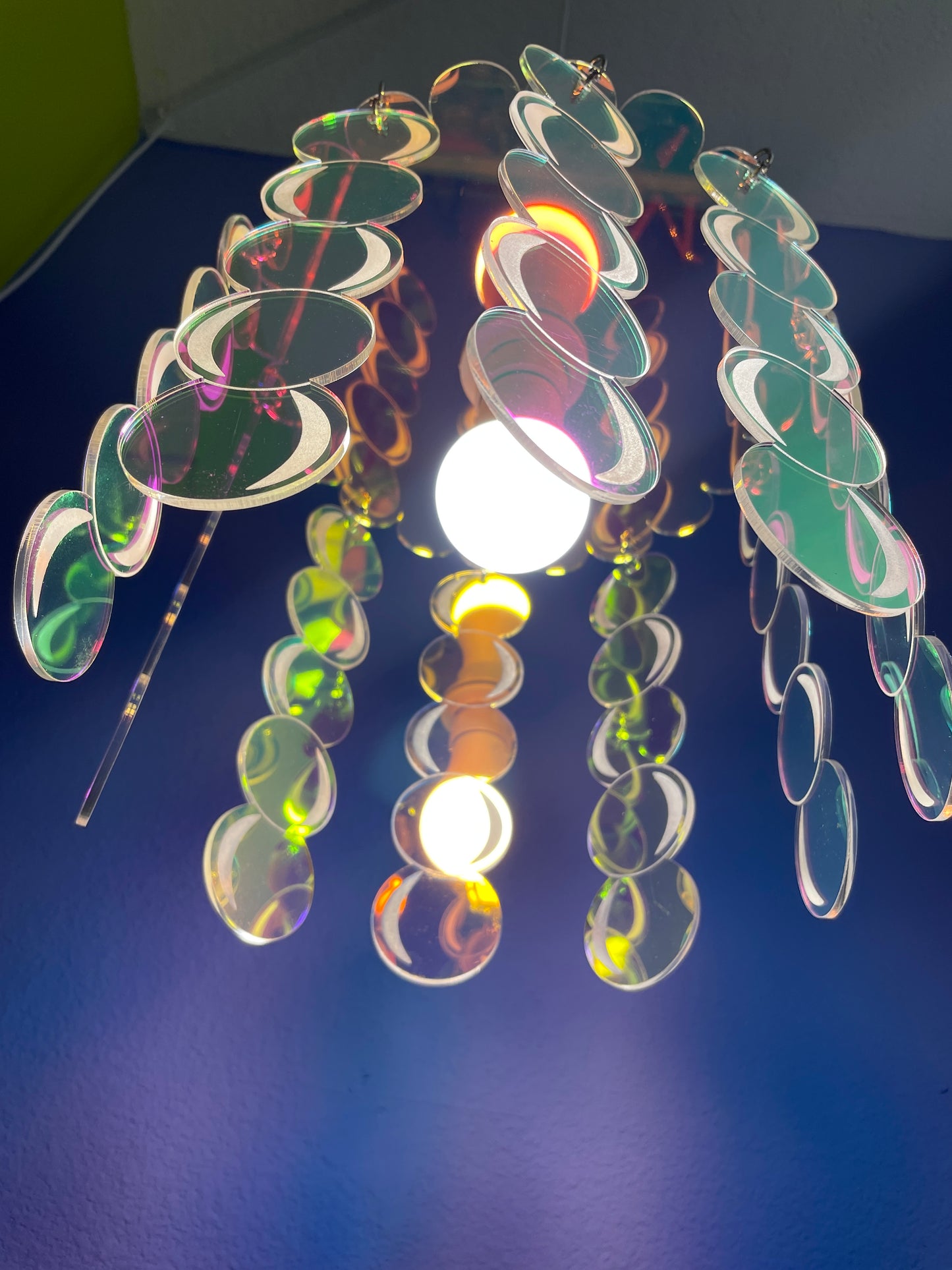 Acrylic Bubble Iridescent Rainbow Chandelier/Pendant Hanging Lamp/Iridescent Rainbow