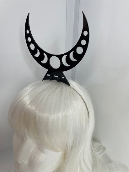 Moon Phase-Witchy Headband/Cast Acrylic/7 Color options!