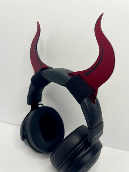 Headphone Devil Horns/Mirrored Acrylic/8 Colors to choose from! Great for gamers!!