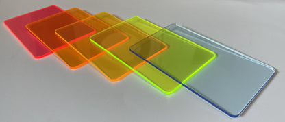 Fluorescent Neon Acrylic Shelf/18"x5"-3MM/Blacklight Reactive/Game Room/ Hippie Raver/Up to 5 Neon Colors Available!