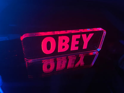 THEY LIVE/Obey/Sleep/Consume LED Key Chain/7 Colors/USB Charging Cord