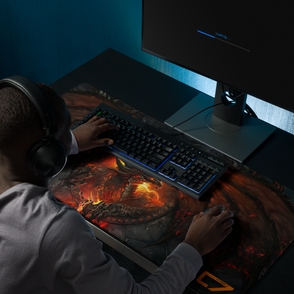 Dragon Fire Gaming Mouse Pad