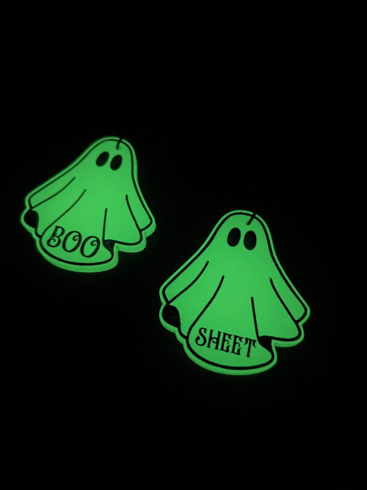 Boo Sheet Glow In The Dark Ghost Earrings/Halloween/Goth/Ren Faire