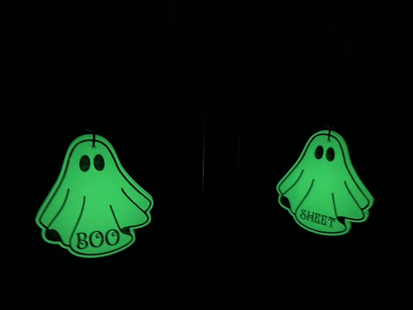 Boo Sheet Glow In The Dark Ghost Earrings/Halloween/Goth/Ren Faire