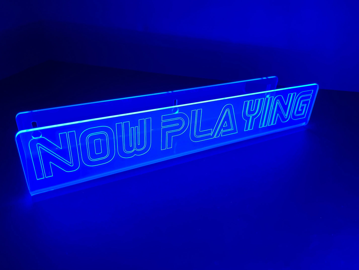 Neon Acrylic Album Shelf/Now Playing/Glows in BLACKLIGHT!