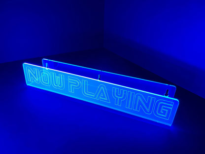 Neon Acrylic Album Shelf/Now Playing/Glows in BLACKLIGHT!